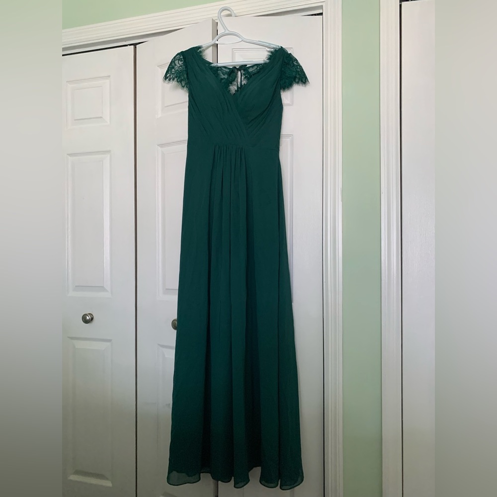 JJ’s Warehouse Green Bridesmaid’s Dress
